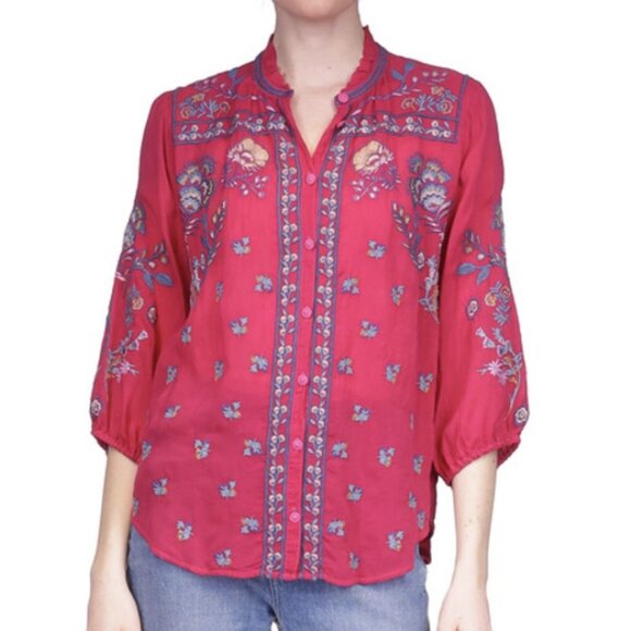 Johnny Was Medina Blouse - Picture 1 of 4